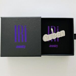 Hip Hop Iced Sexy Queen Pendant 925 Silver Rhodium Plated